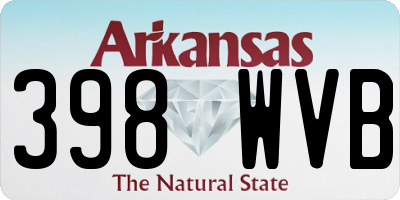 AR license plate 398WVB