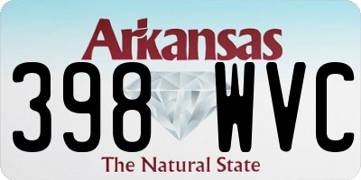 AR license plate 398WVC