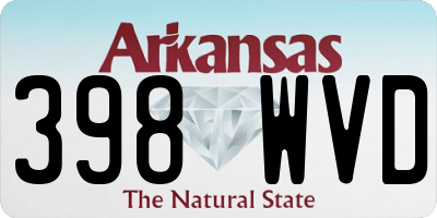 AR license plate 398WVD