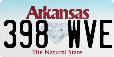AR license plate 398WVE
