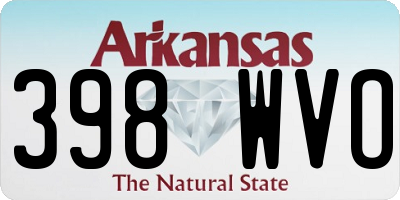 AR license plate 398WVO