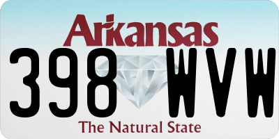 AR license plate 398WVW