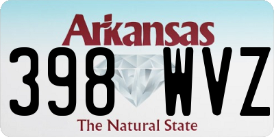 AR license plate 398WVZ