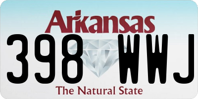 AR license plate 398WWJ