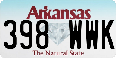 AR license plate 398WWK