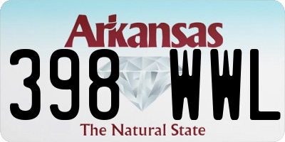 AR license plate 398WWL