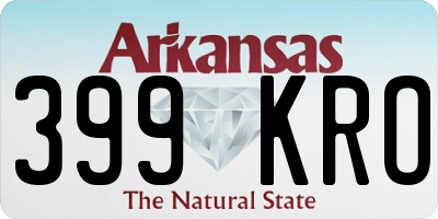 AR license plate 399KRO
