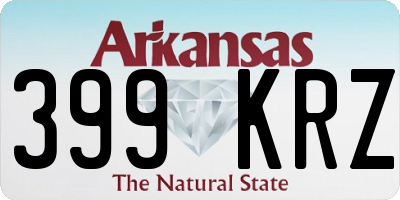AR license plate 399KRZ