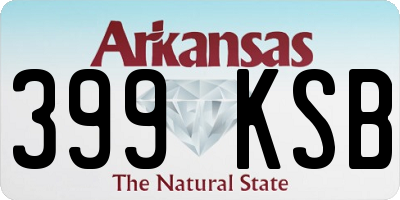 AR license plate 399KSB
