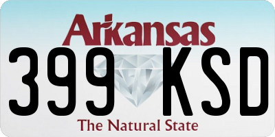 AR license plate 399KSD