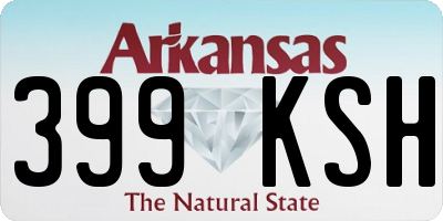 AR license plate 399KSH