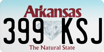 AR license plate 399KSJ