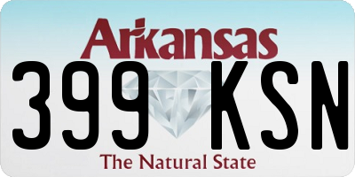 AR license plate 399KSN