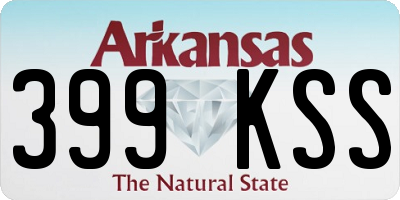 AR license plate 399KSS