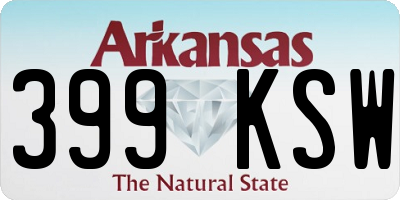 AR license plate 399KSW