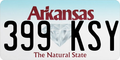 AR license plate 399KSY