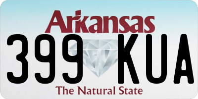 AR license plate 399KUA