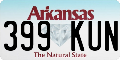 AR license plate 399KUN