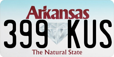AR license plate 399KUS