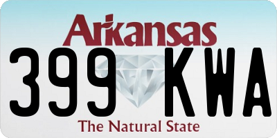 AR license plate 399KWA
