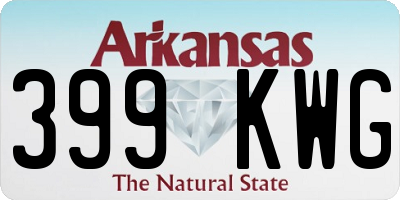 AR license plate 399KWG