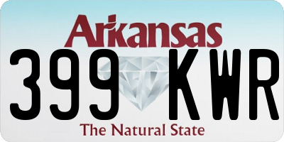 AR license plate 399KWR