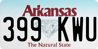 AR license plate 399KWU
