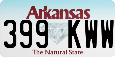 AR license plate 399KWW