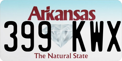 AR license plate 399KWX