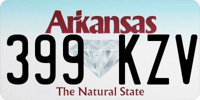 AR license plate 399KZV
