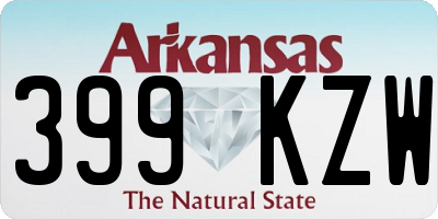 AR license plate 399KZW