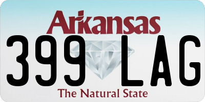 AR license plate 399LAG