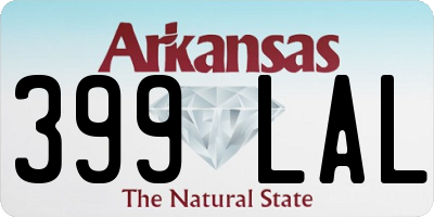 AR license plate 399LAL
