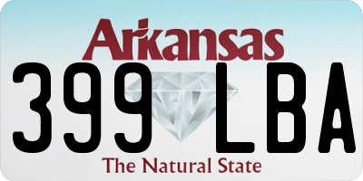 AR license plate 399LBA