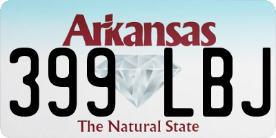 AR license plate 399LBJ