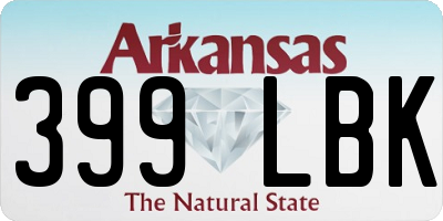 AR license plate 399LBK