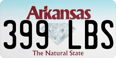 AR license plate 399LBS