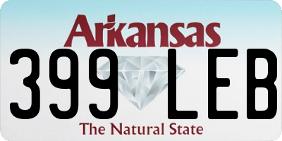 AR license plate 399LEB