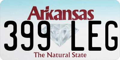 AR license plate 399LEG