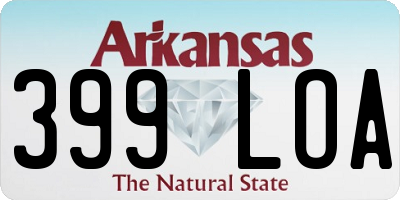 AR license plate 399LOA