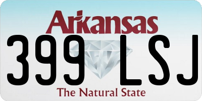 AR license plate 399LSJ