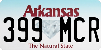 AR license plate 399MCR