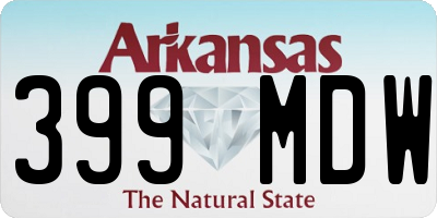 AR license plate 399MDW