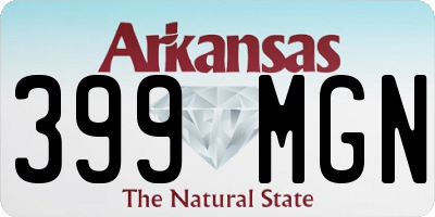 AR license plate 399MGN