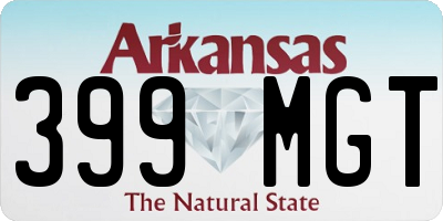 AR license plate 399MGT
