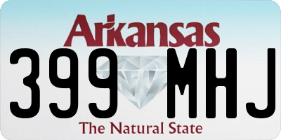 AR license plate 399MHJ