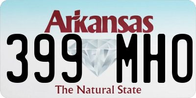 AR license plate 399MHO