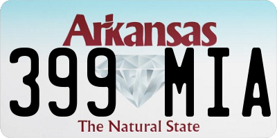 AR license plate 399MIA