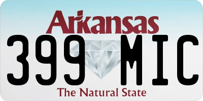 AR license plate 399MIC