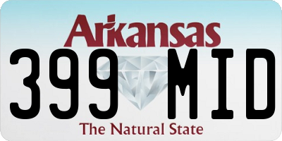 AR license plate 399MID